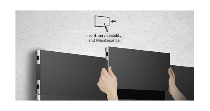 LSBB series is demonstrating its convenient installation from the front side.