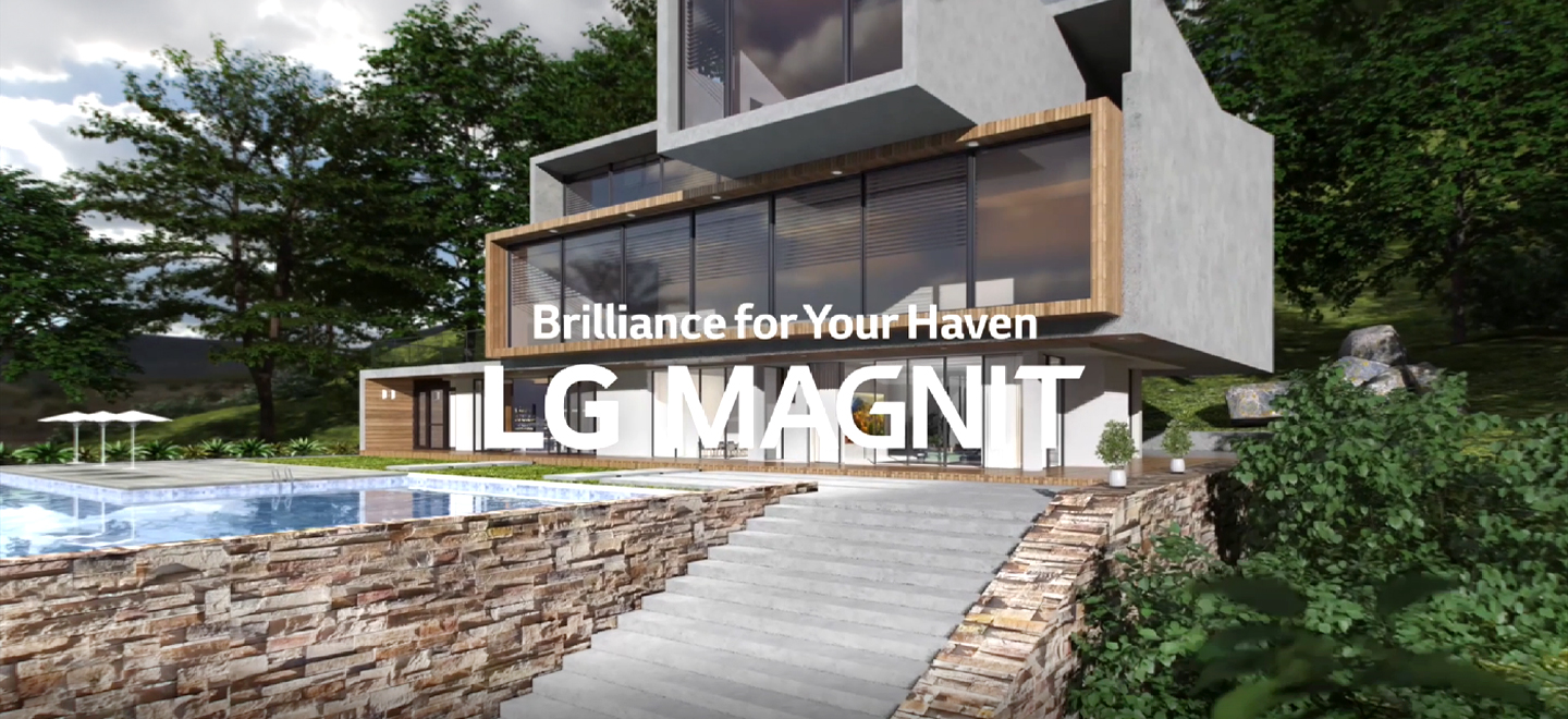 The video shows various luxurious lifestyles that LG MAGNIT can provide to its customers.